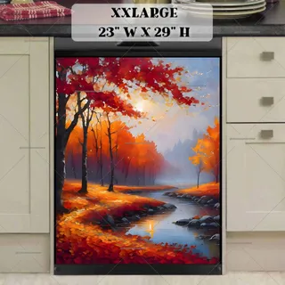 Preview of Beautiful Autumn Creek magnet in XX Large size.