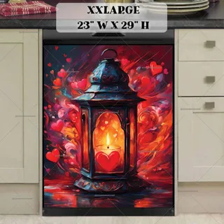 Preview of Valentine’s Day Lantern magnet in XX Large size.