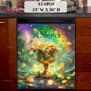 Preview of St. Patrick Day Cup with Gold magnet in Extra Large size.