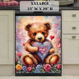 Preview of Valentines Bear with Hearts magnet in XX Large size.