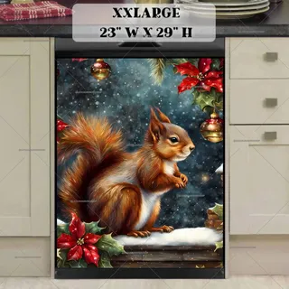 Preview of Cute Christmas Squirrel magnet in XX Large size.