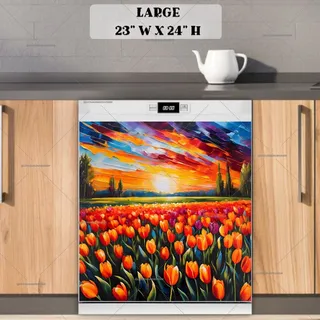 Preview of Tulip Field in the Sunset magnet in Large size.