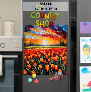 Preview of Tulip Field in the Sunset magnet in Small size.