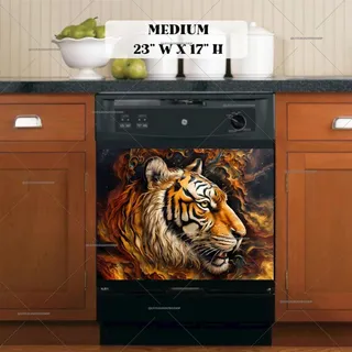 Preview of Stunning Tiger Portrait magnet in Medium size.