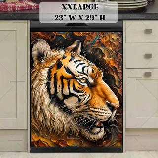 Preview of Stunning Tiger Portrait magnet in XX Large size.