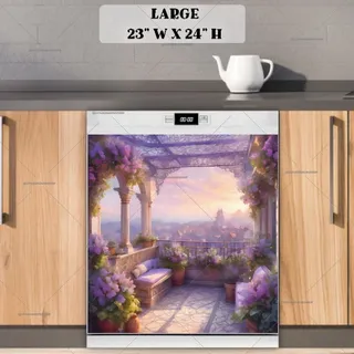 Preview of Cozy Balcony in Paris magnet in Large size.