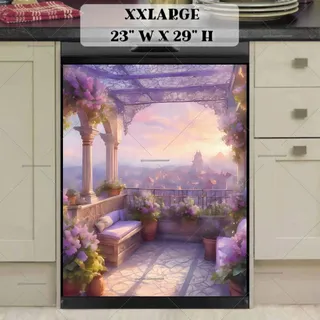 Preview of Cozy Balcony in Paris magnet in XX Large size.