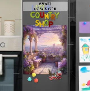 Preview of Cozy Balcony in Paris magnet in Small size.
