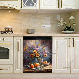 Preview of Still Life Oranges and Wildflowers magnet.