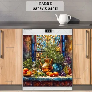 Preview of Mediterranean Kitchen Table magnet in Large size.