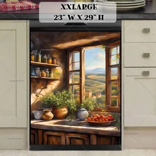 Preview of Tuscan Kitchen Window magnet in XX Large size.