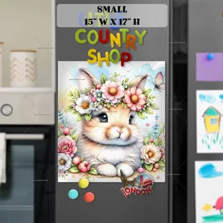 Preview of Little Bunny’s First Summer magnet in Small size.