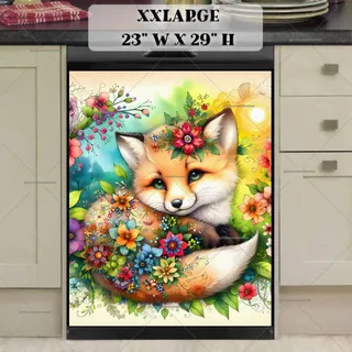 Preview of Baby Fox’s First Summer magnet in XX Large size.