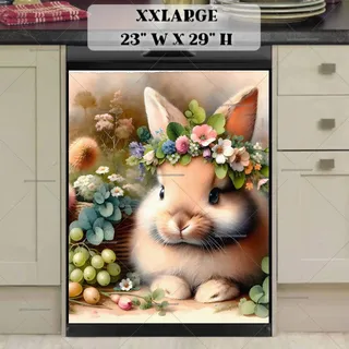 Preview of Cute Summer Bunny magnet in XX Large size.