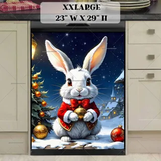 Preview of Victorian Christmas Bunny magnet in XX Large size.