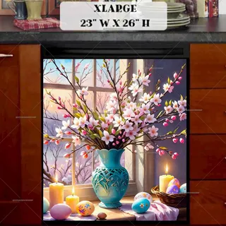 Preview of Beautiful Easter Still Life magnet in Extra Large size.