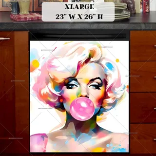 Preview of Marilyn Monroe Pop Art Portrait magnet in Extra Large size.