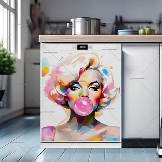 Preview of Marilyn Monroe Pop Art Portrait magnet.