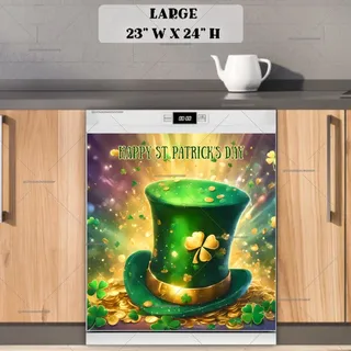 Preview of St. Patrick Day Top Hat magnet in Large size.