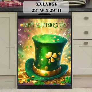 Preview of St. Patrick Day Top Hat magnet in XX Large size.