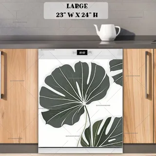 Preview of Minimalist Tropical Leaves magnet in Large size.