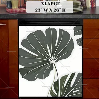 Preview of Minimalist Tropical Leaves magnet in Extra Large size.