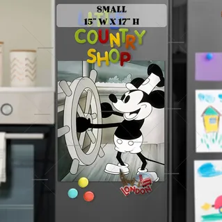 Preview of Mickey Mouse – Steamboat Willie magnet in Small size.