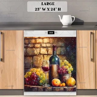 Preview of Still Life Grapes, Fruit and Wine magnet in Large size.