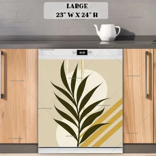 Preview of Mid-Century Modern Botanical Art magnet in Large size.