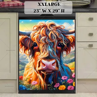 Preview of Archie the Highland Cow magnet in XX Large size.