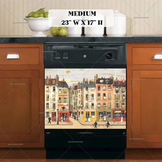 Preview of French Street Market by Michel Delacroix magnet in Medium size.