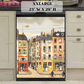 Preview of French Street Market by Michel Delacroix magnet in XX Large size.