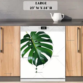 Preview of Abstract Monstera Leaf magnet in Large size.