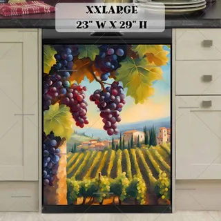 Preview of Tuscan Landscape with Winery magnet in XX Large size.