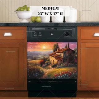 Preview of Beautiful Tuscan Sunset magnet in Medium size.