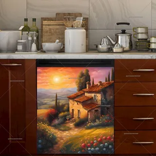 Preview of Beautiful Tuscan Sunset magnet.