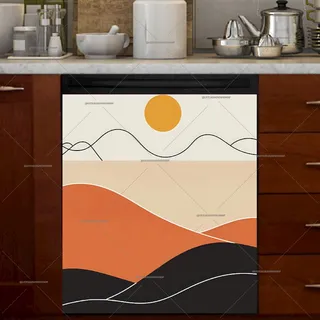 Preview of Abstract Modern Zen Landscape magnet.