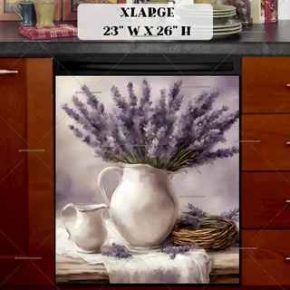 Preview of Rustic Lavender Design magnet in Extra Large size.