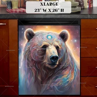 Preview of Beautiful Native Bear magnet in Extra Large size.