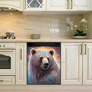 Preview of Beautiful Native Bear magnet.