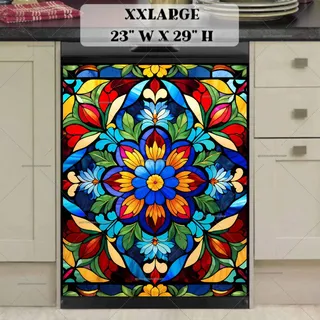 Preview of Bohemian Folk Flower Design magnet in XX Large size.