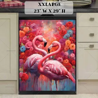 Preview of Flamingos in Love magnet in XX Large size.