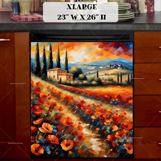 Preview of Blooming Tuscan Summer magnet in Extra Large size.