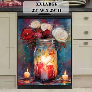 Preview of Valentine's Candles and a Roses magnet in XX Large size.