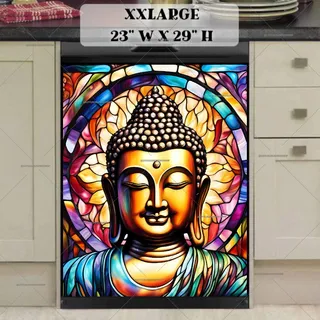 Preview of Stained Glass Buddha magnet in XX Large size.