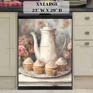 Preview of Romantic French Afternoon Tea magnet in XX Large size.