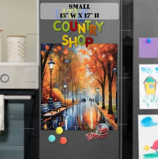 Preview of Walking in the Autumn Park magnet in Small size.