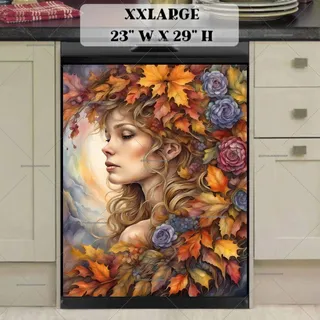 Preview of Beautiful Autumn Goddess magnet in XX Large size.