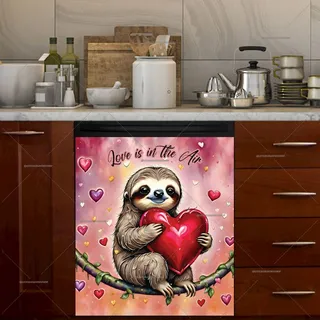 Preview of Valentine’s Sloth with a Big Heart magnet.