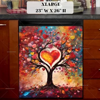 Preview of Valentine’s Heart Tree magnet in Extra Large size.